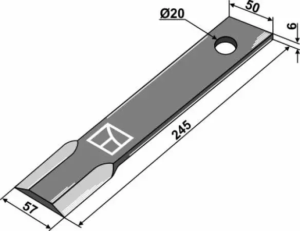 Mähermesser 245mm